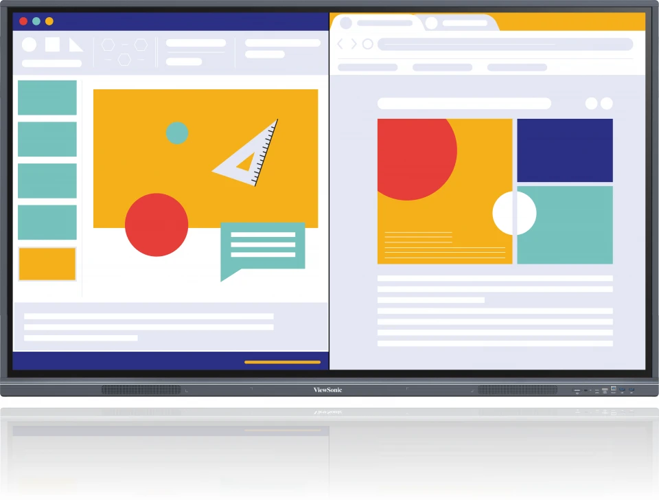 شاشة فيوسونيك سمارت أنتر أكتف 75 بوصة | ViewSonic ViewBoard IFP7533-G 75″ 4K Interactive Display