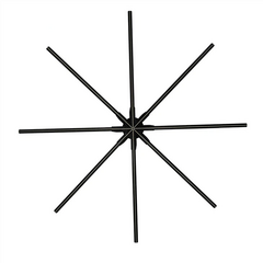 مروحة هولوجرام إعلانية هولوجرام ثلاثية الأبعاد مقاس 100 سم