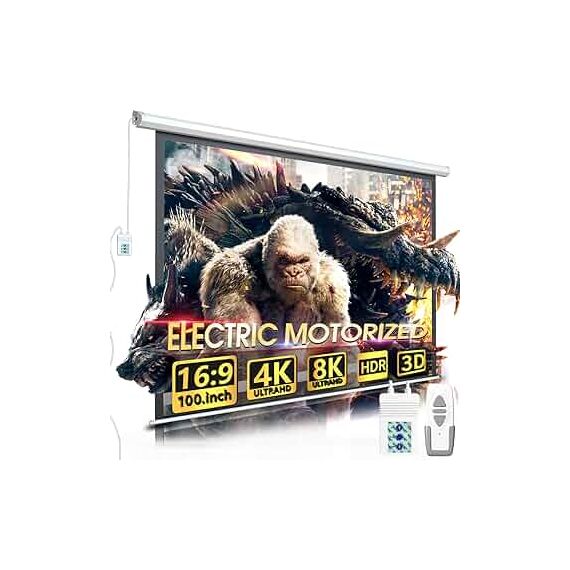 شاشة بروجيكتور 4 متر فى 3 متر سقفى يدوى