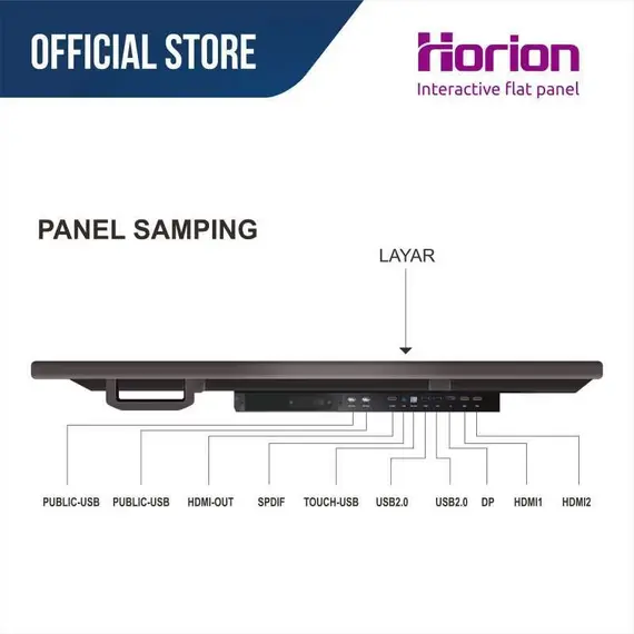 شاشة هوريون 75 سمارت أنتر أكتف | Horion Pro 4K Interactive Panel 75 Inch