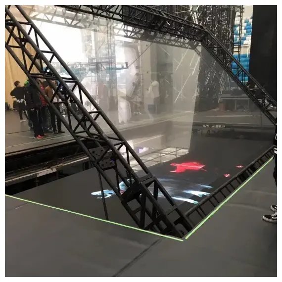 فيلم ستيكر هولوجرام شفاف قابل للطى 3 متر فى متر ونص