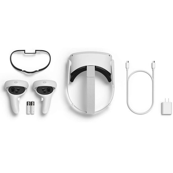 نظارة اوكلس تو | Oculus Quest 2 GB All-In-One Virtual Reality Headset (VR) - White